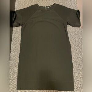 Vince Forest Green T Shirt Dress